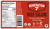 Generation 7 Beef Salami | 12x12oz rolls